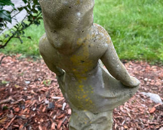 Lot 247: Concrete Girl Garden Statue