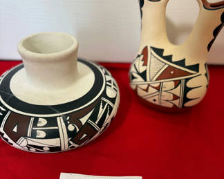 Lot 107: Two Southwestern Style Ceramic Pottery Vessels