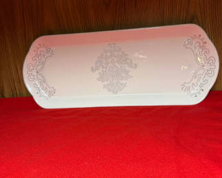 Lot 69: Decorative Rectangular Ceramic Serving Tray