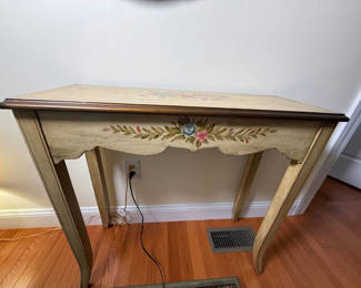 Lot 97: Hand-Painted Floral Console Table