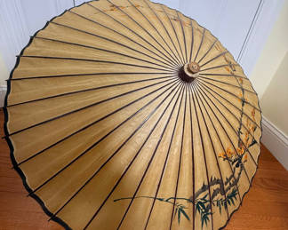 Lot 102: Decorative Paper Parasol Umbrella