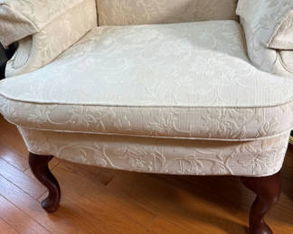 Lot 11: Upholstered Wingback Armchair