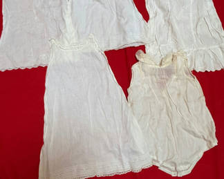 Lot 30: Collection of Vintage White Infant and Child Undergarments