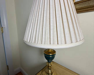 Lot 96: Table Lamp with Pleated Shade