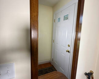 Lot 98: Rectangular Wood Framed Wall Mirror