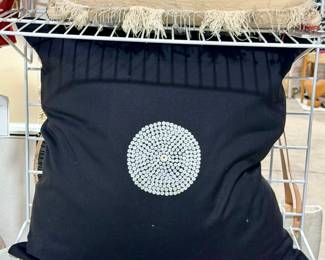 Beaded pillow cover
