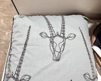 Gemsbok print pillow