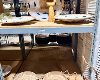 VAST array of hand woven baskets and wall art