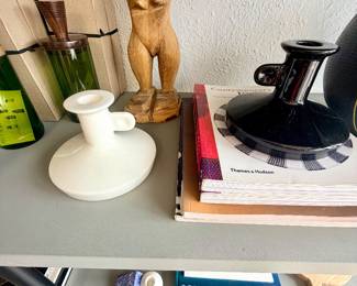 Wiid ceramic taper candlestick holders