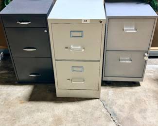 File cabinets - various sizes and colors