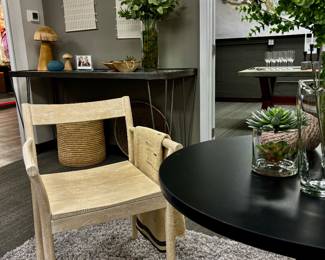 Wooden accent chair