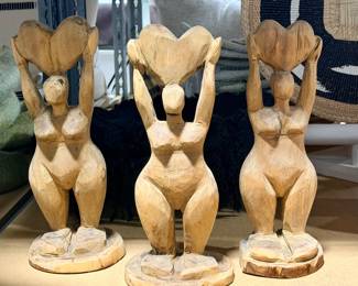 Mother Nurture Natural Eucalyptus Wood Sculptures