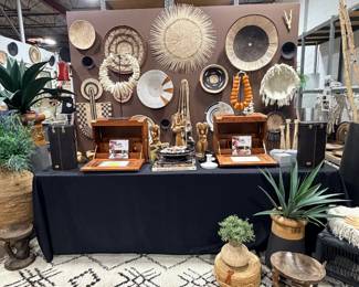 Massive vignettes and full wall displays throughout the space!!