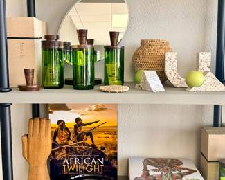 Green Blantyre jars - made from recycled wine glass!