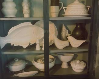 collecible whiteware pottery