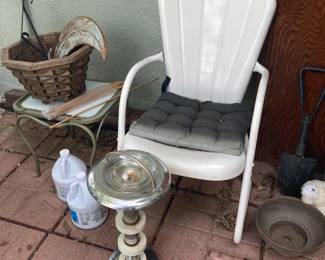 vintage lawn furniture ash trays