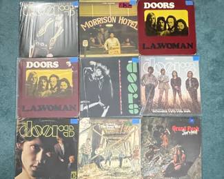 The Doors, The Guess Who, and Grand Funk Railroad Vinyl Record Collection