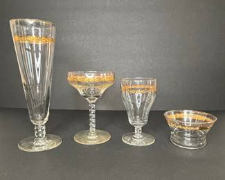 Libbey Gold Band Glassware