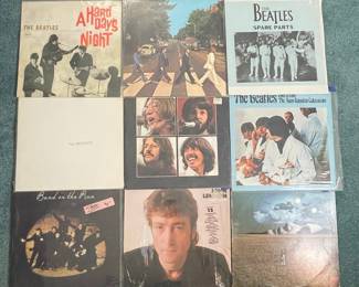 The Beatles and Solo Artist Vinyl Record Collection