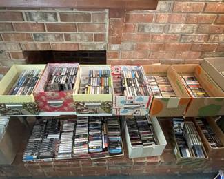 Large Collection of Vintage Rock Cassette Tapes