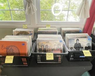 Vintage Rock and Pop Vinyl Record Collection