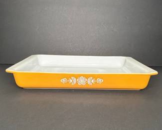 Pyrex Butterfly Gold Rectangular Baking Dish