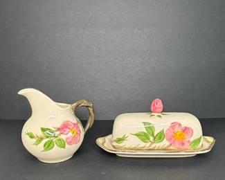 Franciscan Desert Rose Creamer and Butter Dish