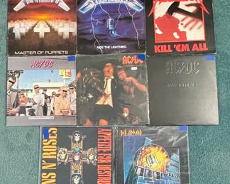 Collection of Autographed Classic Rock and Heavy Metal Vinyl Records
