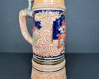 Vintage German MAPSA Swiss Musical Beer Stein
