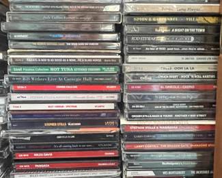 Vintage Rock, Jazz, and Folk Compact Discs