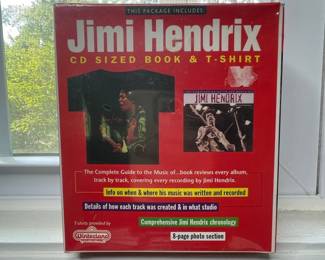 Jimi Hendrix CD Sized Book and T-Shirt Box Set