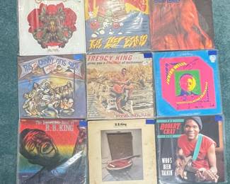 Vintage Blues and Rock Vinyl LP Collection