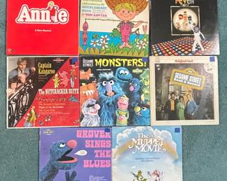 Vintage Children's Vinyl Records Collection