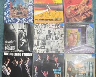 Vintage Rock Vinyl Record Collection - The Rolling Stones & The Allman Brothers Band