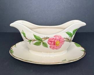 Franciscan Desert Rose Gravy Boat and Underplate