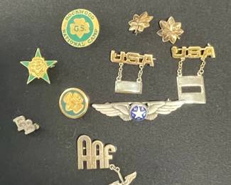 Vintage Military and Scouting Insignia Collection