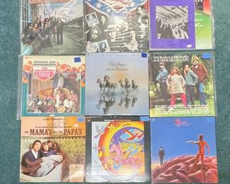 Classic Rock and Pop Vinyl Records