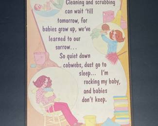Abbey Press "Cleaning and Scrubbing" Poem Plaque