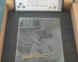 Darrell Green Verigraph Crystal Collector Card