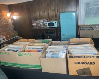Massive Collection of Vintage Vinyl Records, Many Autographed 