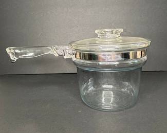 Corning Glass Works Pyrex Flameware Double Boiler