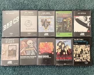 Vintage Classic Rock Cassette Tapes