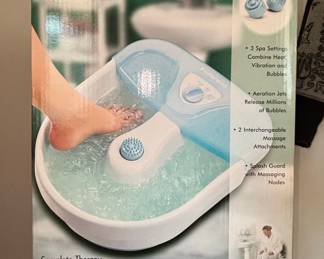 Pollenex Complete Therapy Foot Spa with Heat, Vibration, and Bubbles