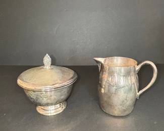 F.B. Rogers Silver Co. Paul Revere Reproduction Sugar and Creamer