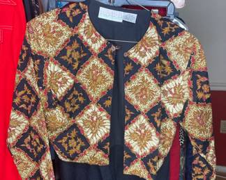 Passports of Pier 1 Imports Batik Jacket Vtg