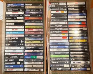 Collection of Vintage Rock and Blues Audio Cassette Tapes