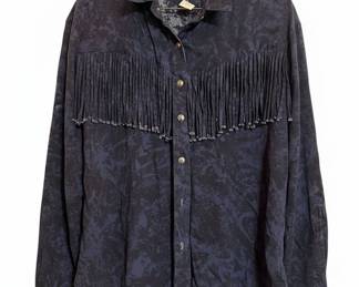 Circle T by Marilyn Lenox Western Fringe Shirt