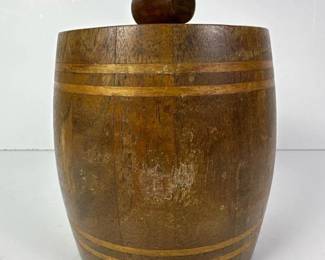 247 woodenbarrelformliddedcontainerwith