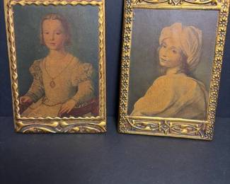 263 pairofframedportraitplaquesinrenai