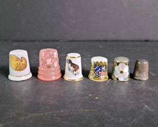 277 assorteddecorativevintagethimbles